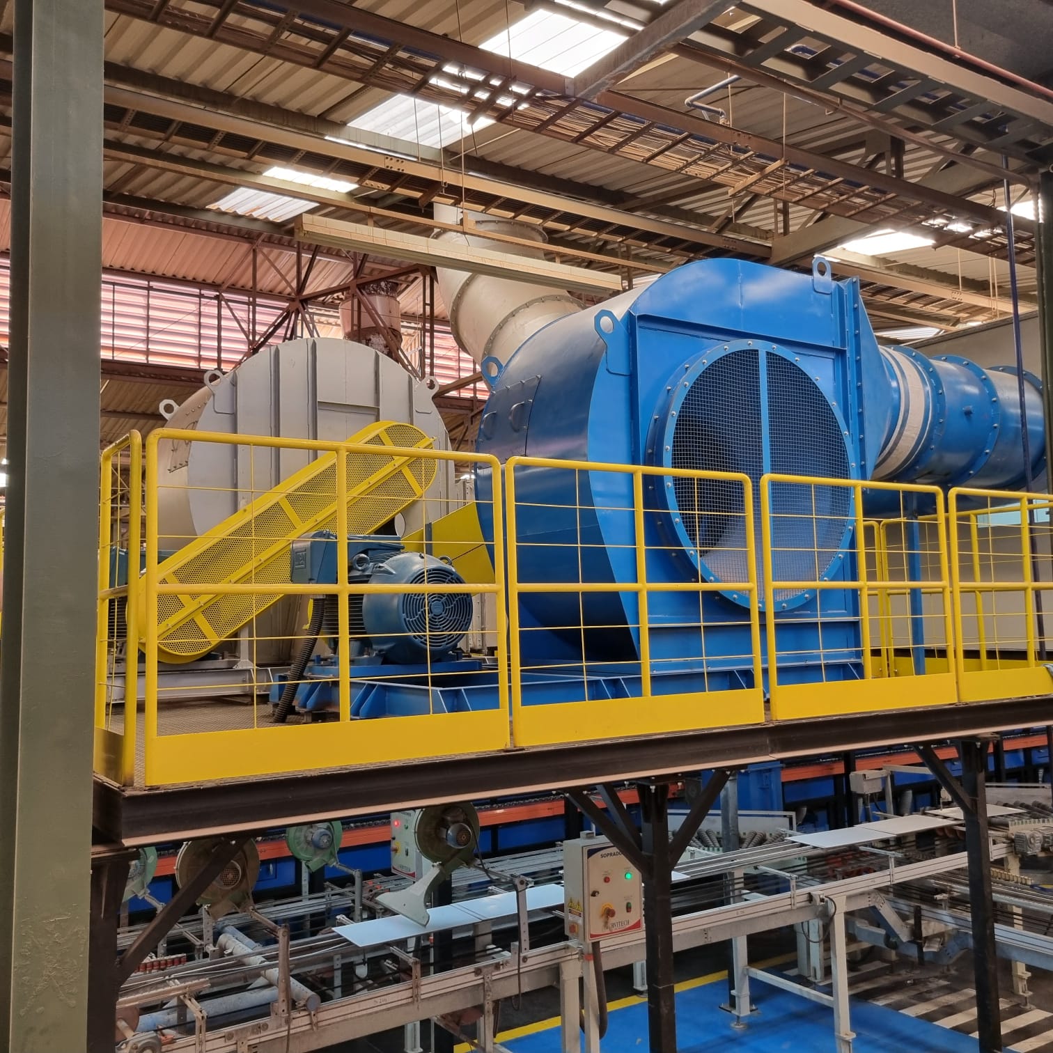 Sistema de Resfriamento final para forno Cerâmico